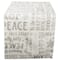 DII® 108" Silver Christmas Collage Table Runner